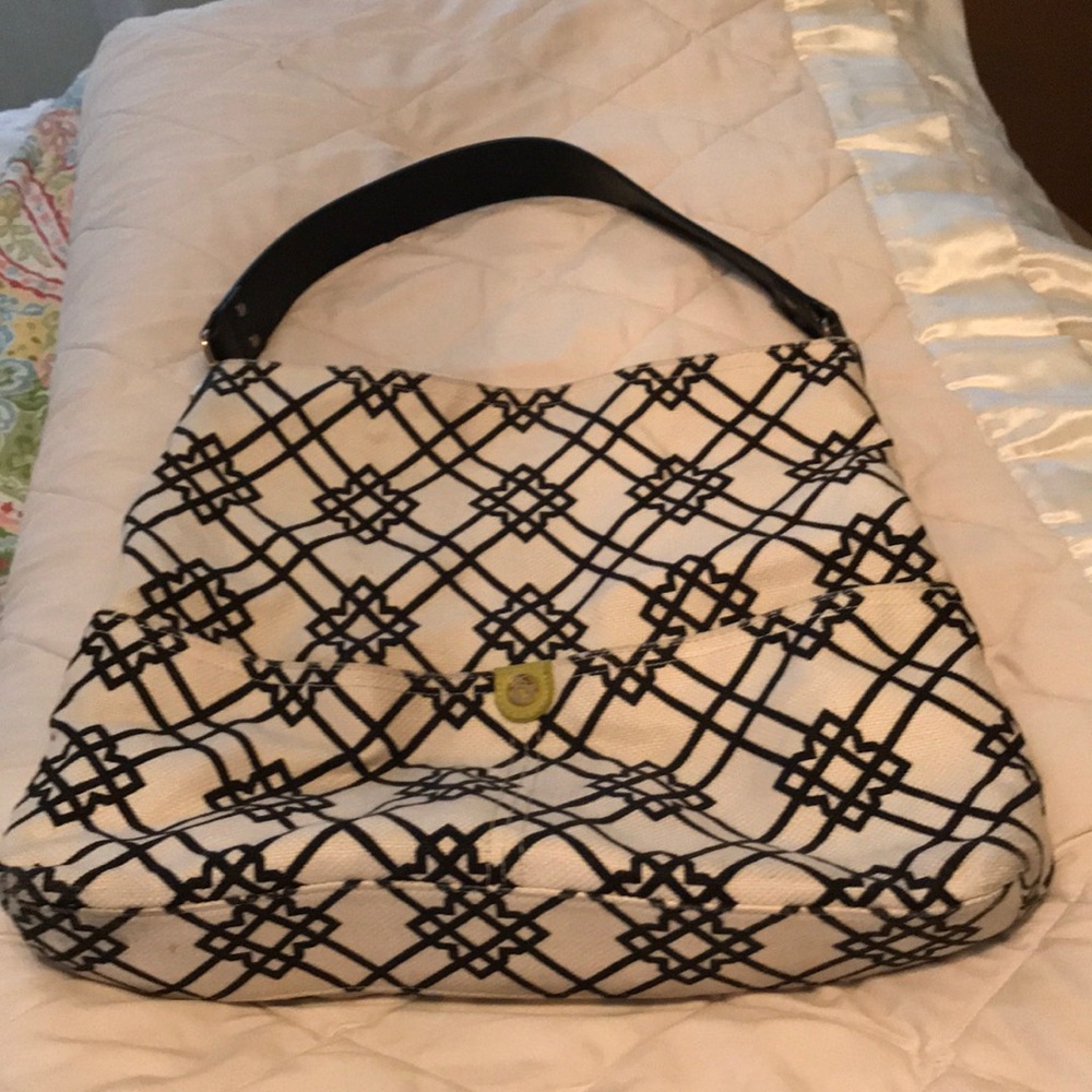 Spartina Black & White Shoulder Bag